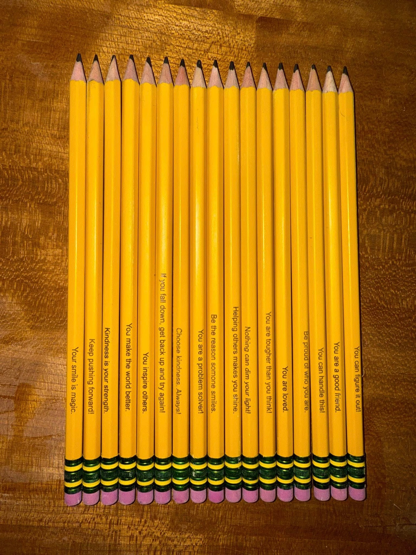 Pencils with a purpose- Personalized pencils (Set of 10)