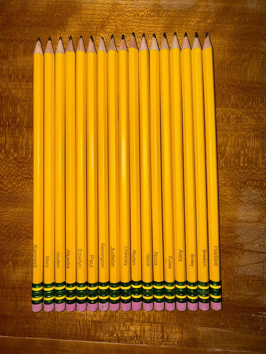 Pencils with a purpose- Personalized pencils (Set of 10)