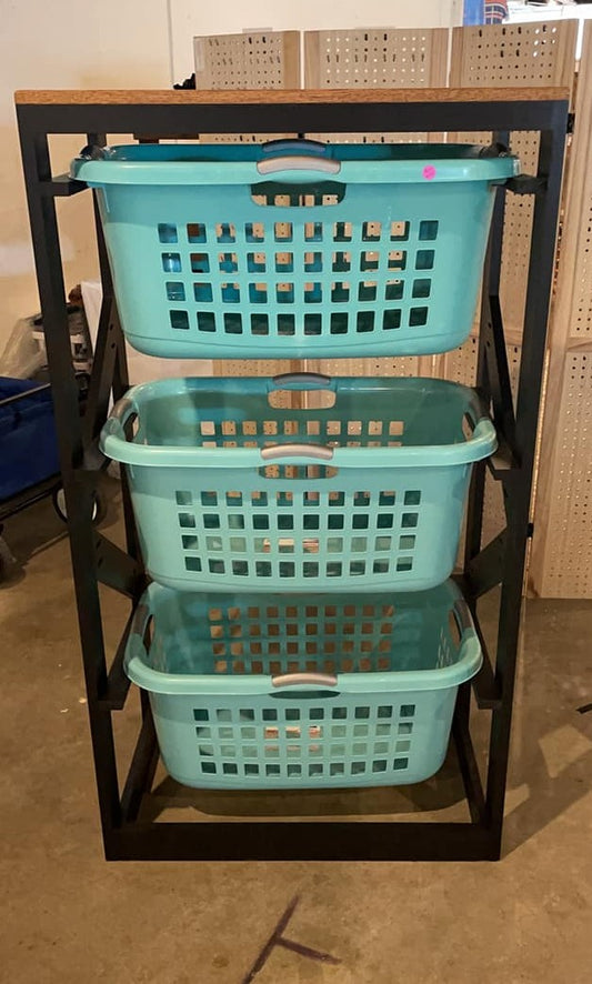 3 Tier Laundry Basket Organizer