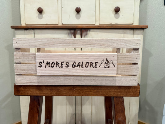 S'mores Galore Wooden Crate