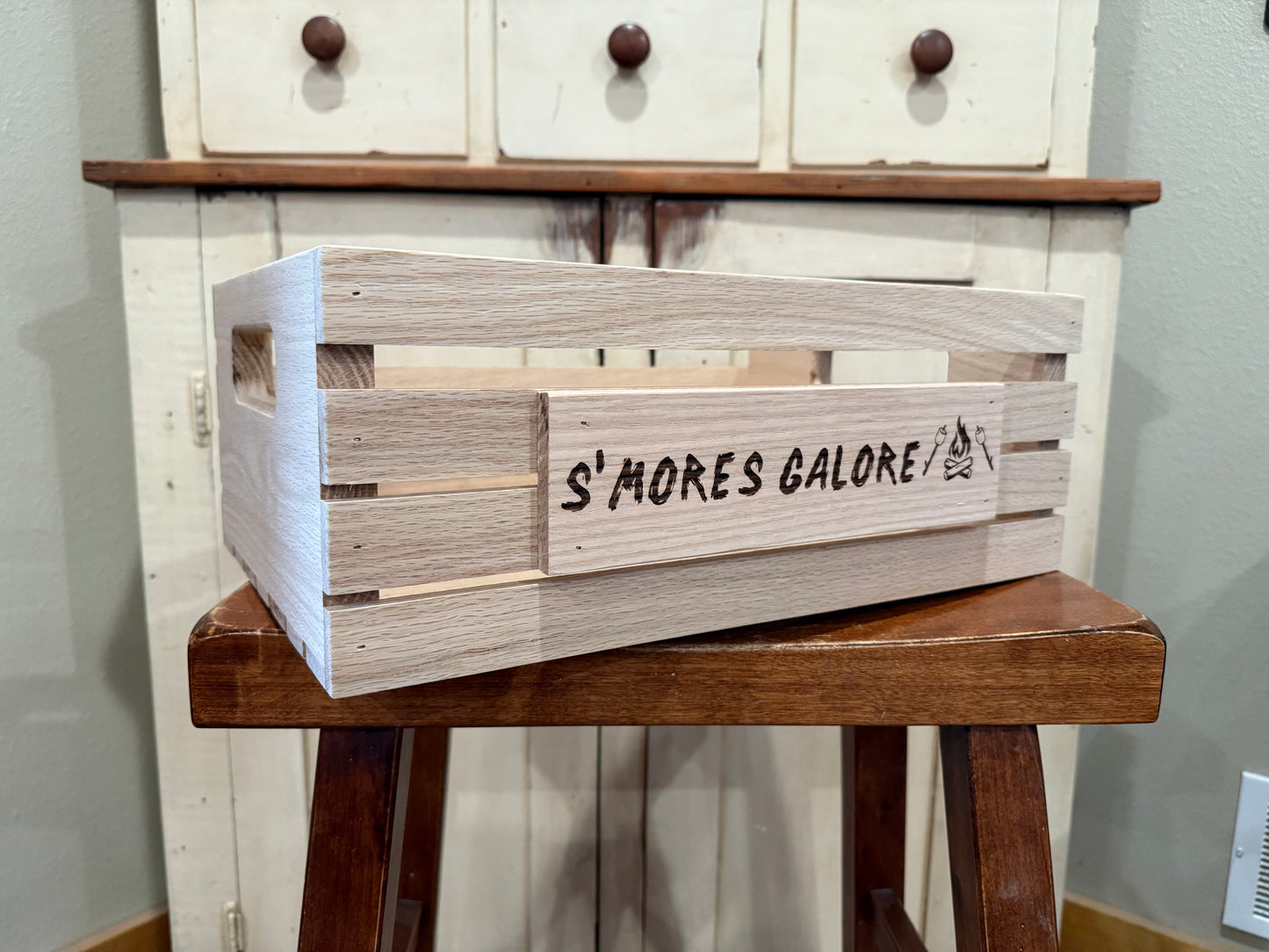 S'mores Galore Wooden Crate