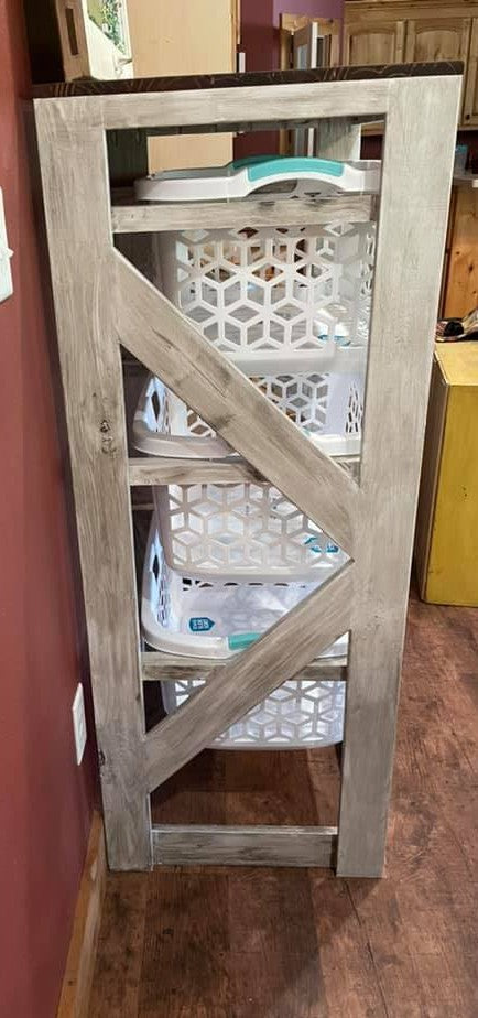 3 Tier Laundry Basket Organizer